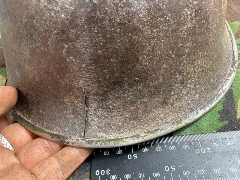 British / Canadian Army Mark 3 Turtle Helmet - Original WW2 Combat Helmet - The Militaria Shop