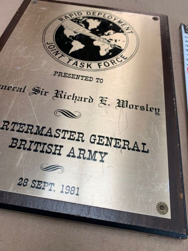 British Army Wall Plaque - Rapid Deployment Joint Task Force - The Militaria Shop