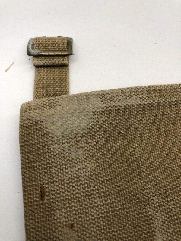 WW2 British Army 37 Pattern Webbing Water Bottle Carrier Harness - 1943 Dated - The Militaria Shop