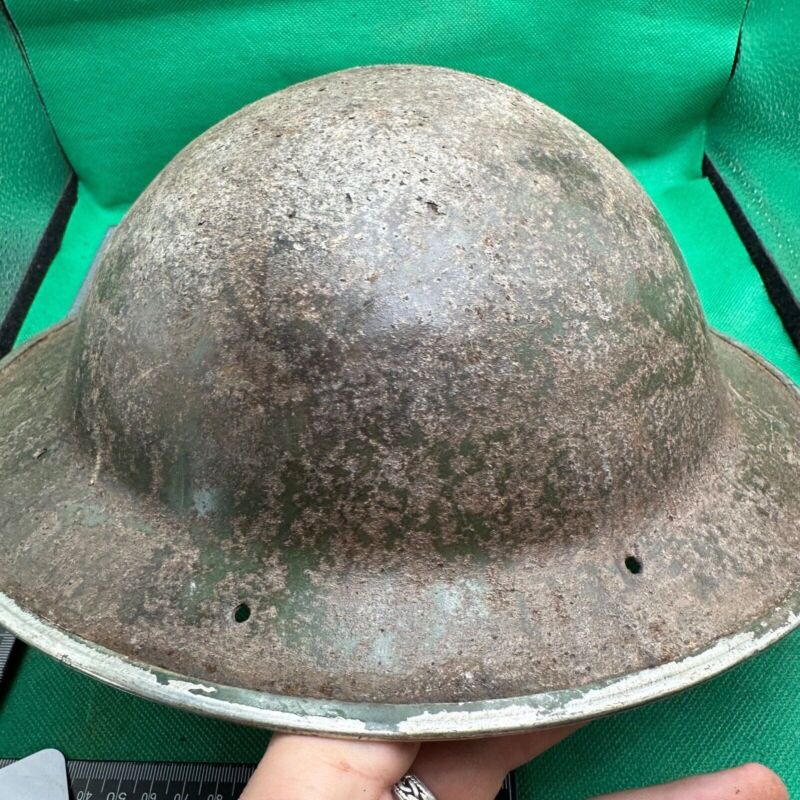 British Army Mk2 Brodie Helmet - Original WW2 - South African Manufactured - The Militaria Shop