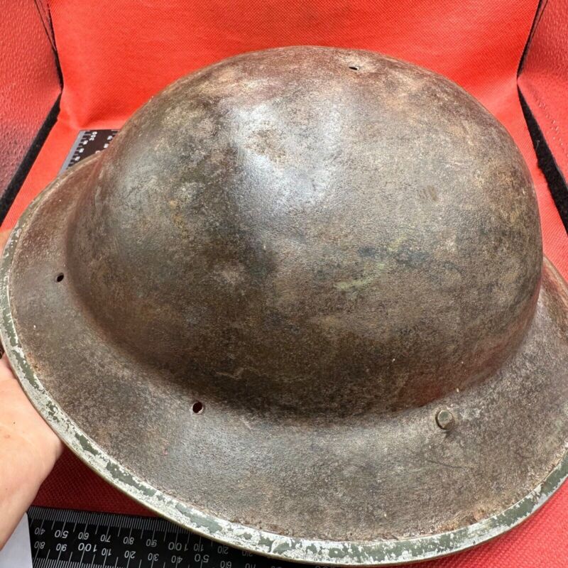British Army Mk2 Brodie Helmet - Original WW2 - South African Manufactured - The Militaria Shop