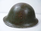 Original WW2 British / Canadian Army Mk3 High Rivet Turtle Army Combat Helmet - The Militaria Shop