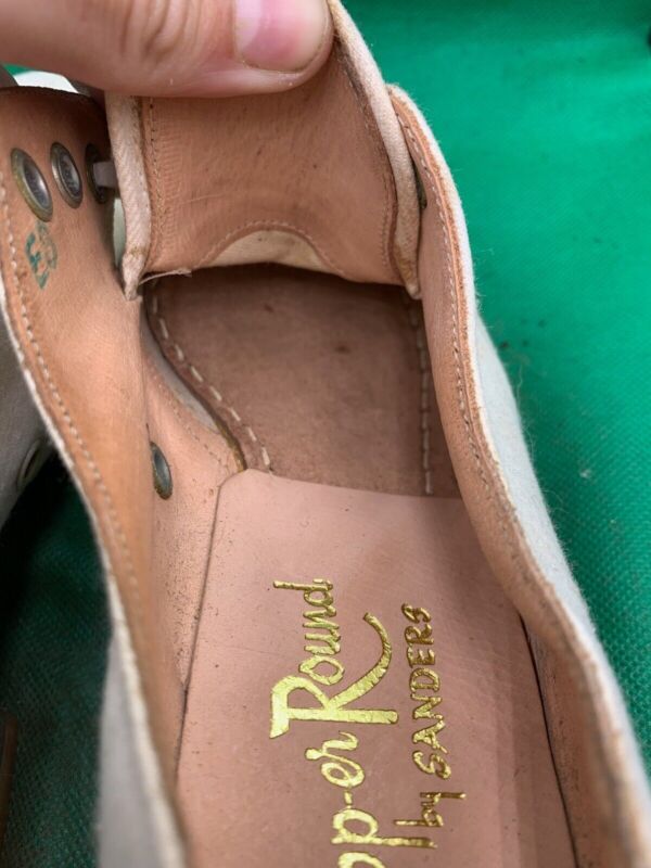 Original WW2 British Army Women's White Summer Shoes - ATS WAAF - Size 230s - The Militaria Shop