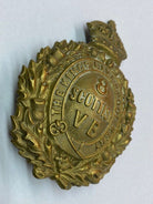Original British Army KC WW1 8th The King's Liverpool Regiment Vol Btn Cap - The Militaria Shop