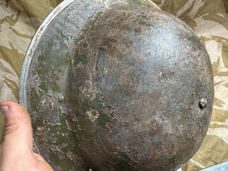 British Army Mk2 Brodie Helmet - Original WW2 - South African Manufactured - The Militaria Shop