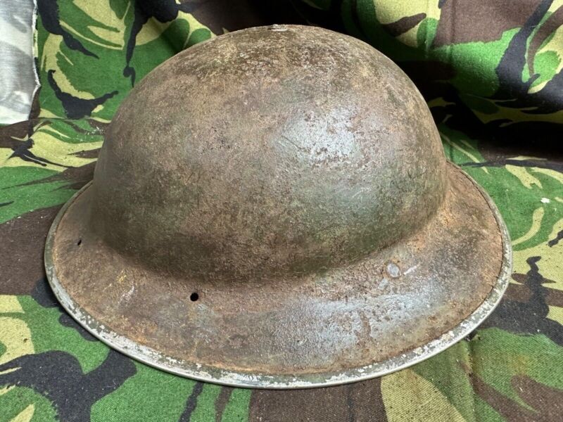 British Army Mk2 Brodie Helmet - Original WW2 - South African Manufactured - The Militaria Shop