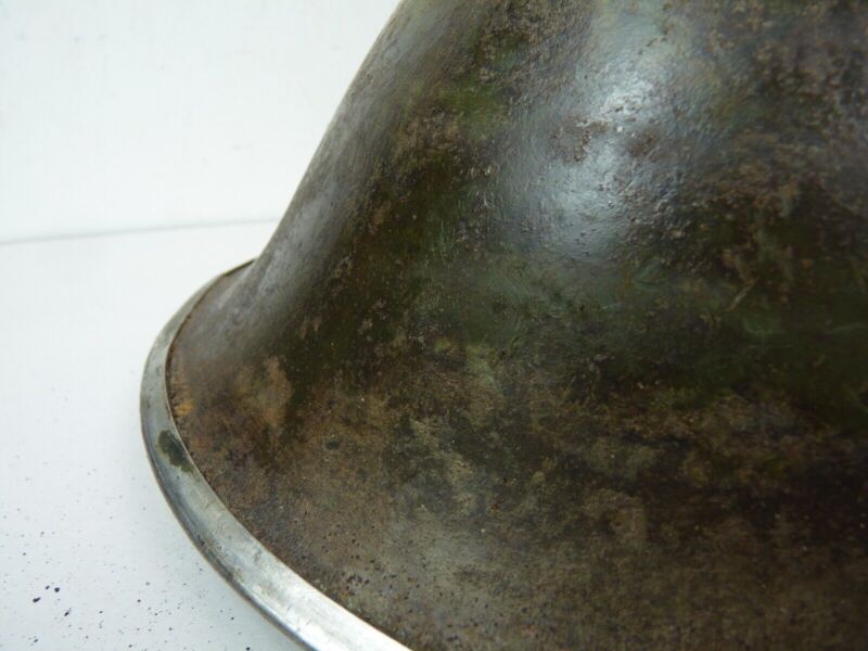 Original Mk3 Canadian / British Army WW2 Turtle Helmet High Rivet - The Militaria Shop