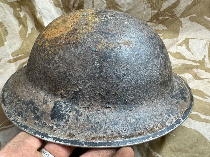 British Army Mk2 Brodie Helmet - Original WW2 - South African Manufactured - The Militaria Shop