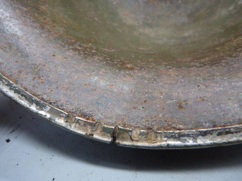 Original WW2 British / Canadian Army Mk3 High Rivet Turtle Army Combat Helmet - The Militaria Shop