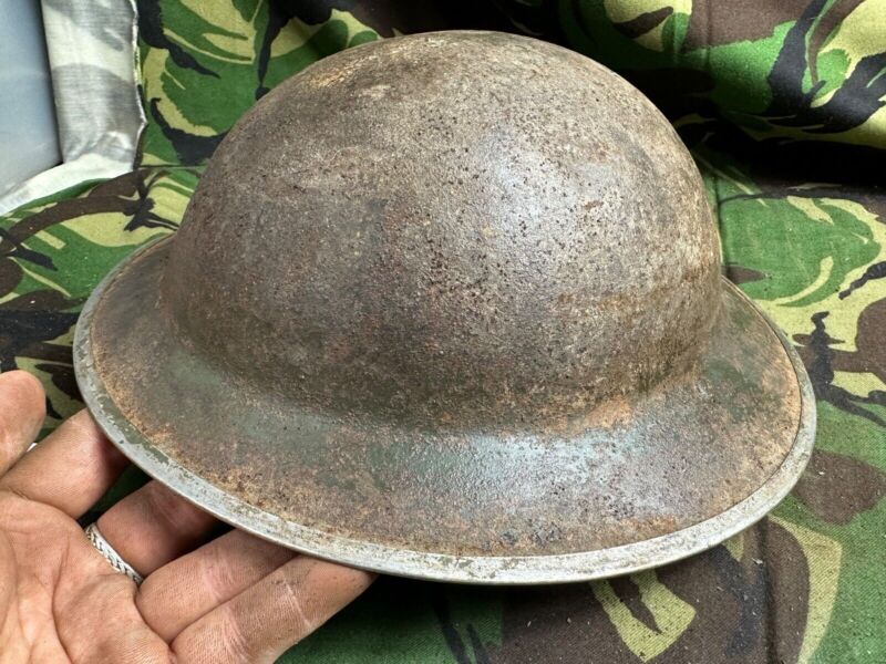 British Army Mk2 Brodie Helmet - Original WW2 - South African Manufactured - The Militaria Shop
