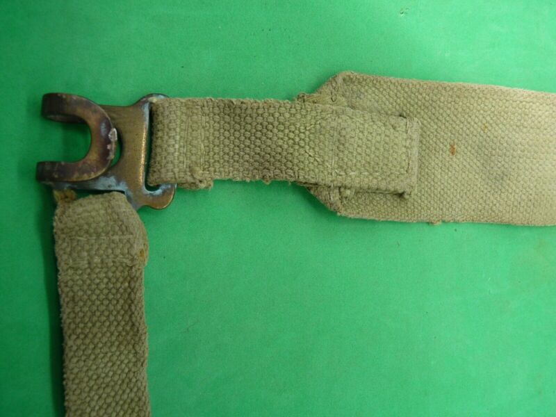 Original WW2 Pattern British Army L Strap Single - 37 Pattern Webbing Haversack - The Militaria Shop