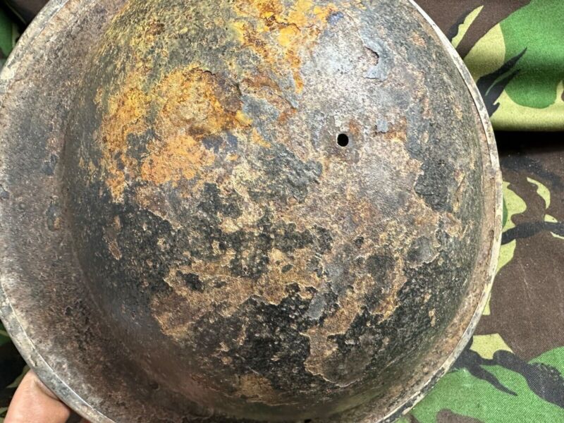 British Army Mk2 Brodie Helmet - Original WW2 - South African Manufactured - The Militaria Shop