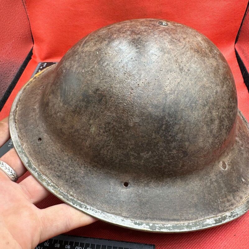 British Army Mk2 Brodie Helmet - Original WW2 - South African Manufactured - The Militaria Shop