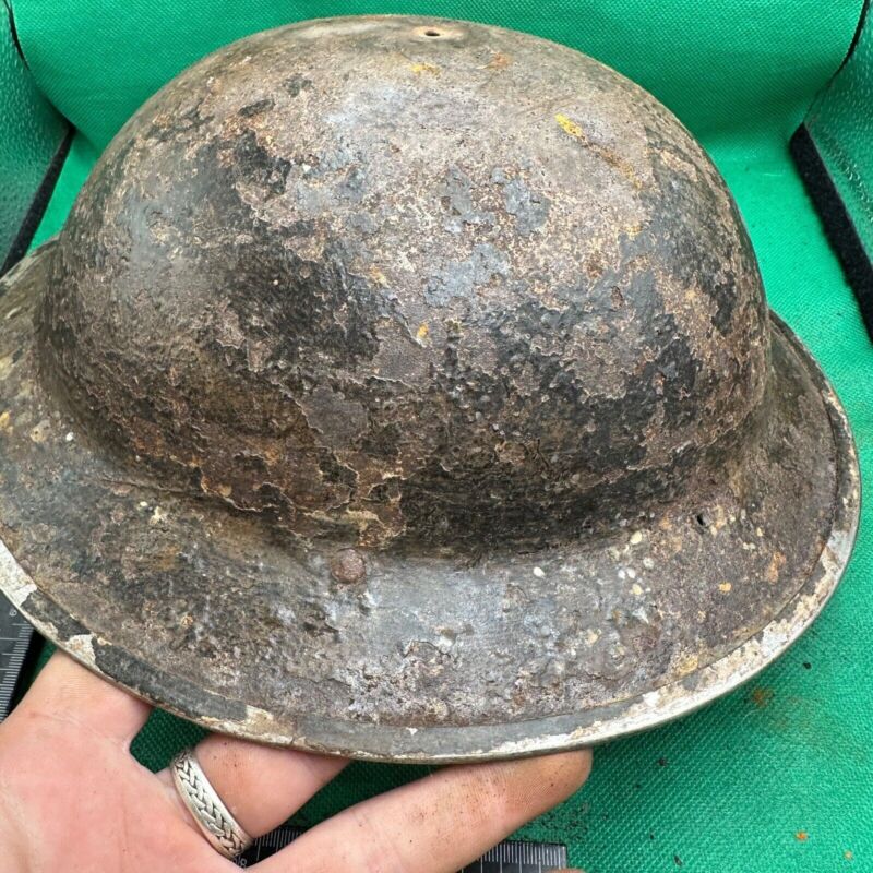 British Army Mk2 Brodie Helmet - Original WW2 - South African Manufactured - The Militaria Shop