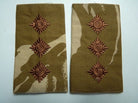 Desert DPM Rank Slides / Epaulette Pair Genuine British Army - NEW - The Militaria Shop