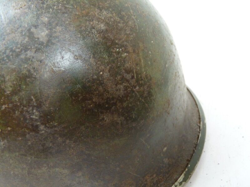 Original Mk3 Canadian / British Army WW2 Turtle Helmet High Rivet - The Militaria Shop