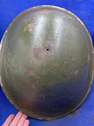 WW2 Canadian Army Mk3 Turtle Helmet - Original WW2 Helmet Shell - High Rivet - The Militaria Shop
