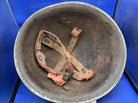 WW2 Canadian Army Mk3 Turtle Helmet - Original WW2 Helmet Shell - High Rivet - The Militaria Shop