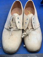 Original WW2 British Army Women's White Summer Shoes - ATS WAAF - Size 240s - The Militaria Shop