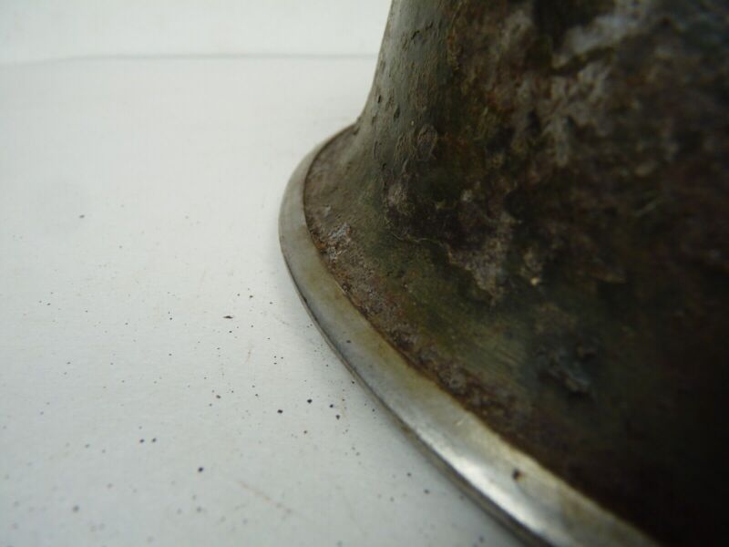Original Mk3 Canadian / British Army WW2 Turtle Helmet High Rivet - The Militaria Shop