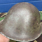WW2 Canadian Army Mk3 Turtle Helmet - Original Helmet Shell - High Rivet - The Militaria Shop