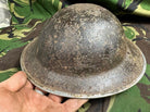 British Army Mk2 Brodie Helmet - Original WW2 - South African Manufactured - The Militaria Shop