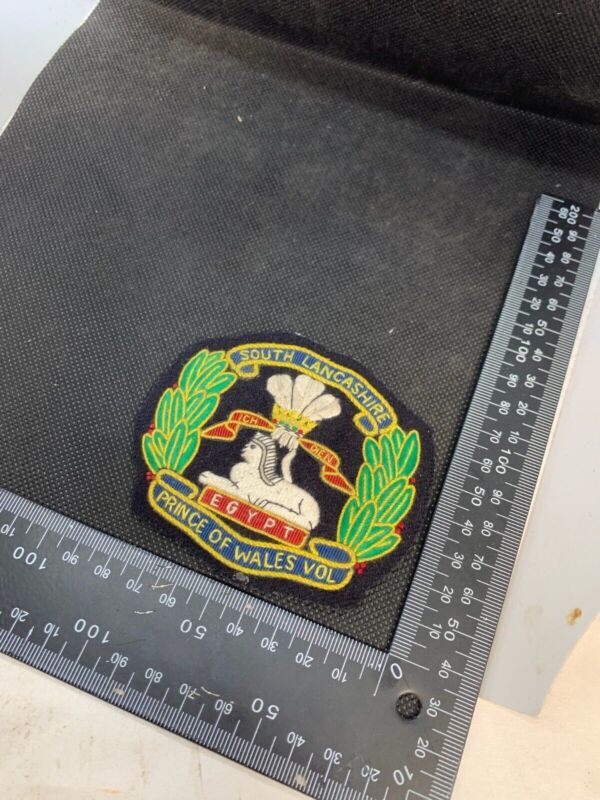British Army South Lancashire Prince of Wales Volunteer Embroidered Blazer Badge - The Militaria Shop