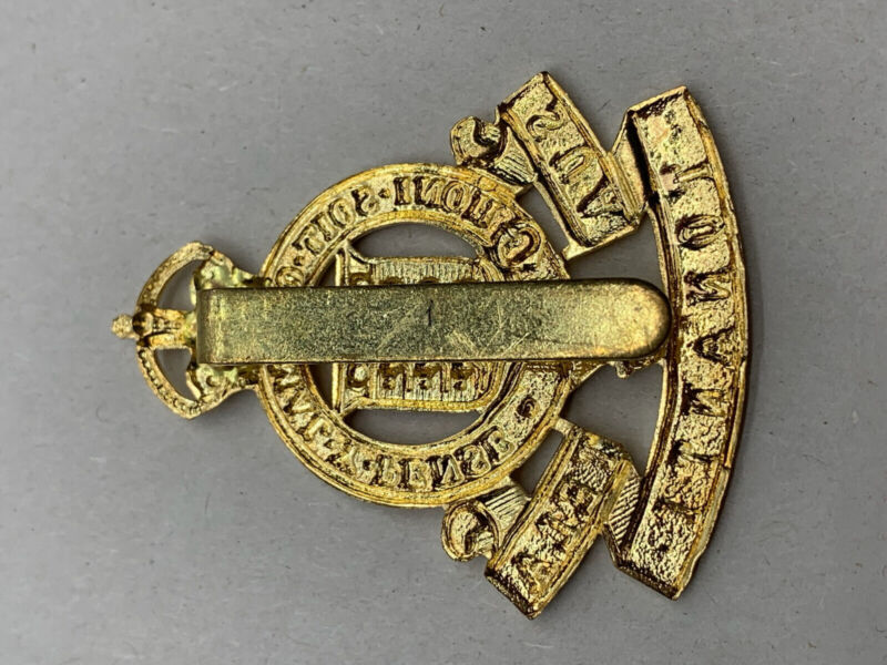 Original WW2 British Army Kings Crown Cap Badge - Royal Army Ordnance Corps - The Militaria Shop