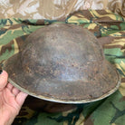 Original WW2 British Style South African Mk2 Army Combat Helmet - The Militaria Shop