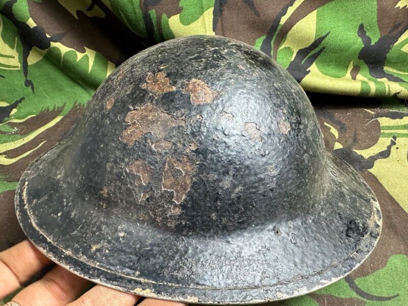 British Army Mk2 Brodie Helmet - Original WW2 - South African Manufactured - The Militaria Shop