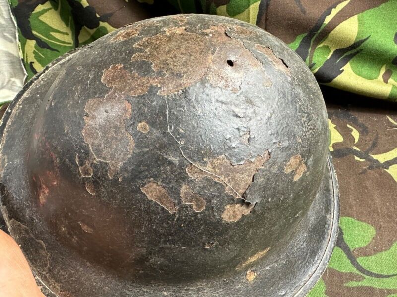 British Army Mk2 Brodie Helmet - Original WW2 - South African Manufactured - The Militaria Shop