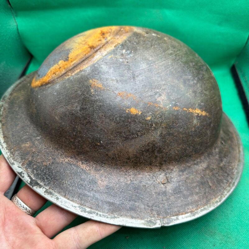 British Army Mk2 Brodie Helmet - Original WW2 - South African Manufactured - The Militaria Shop