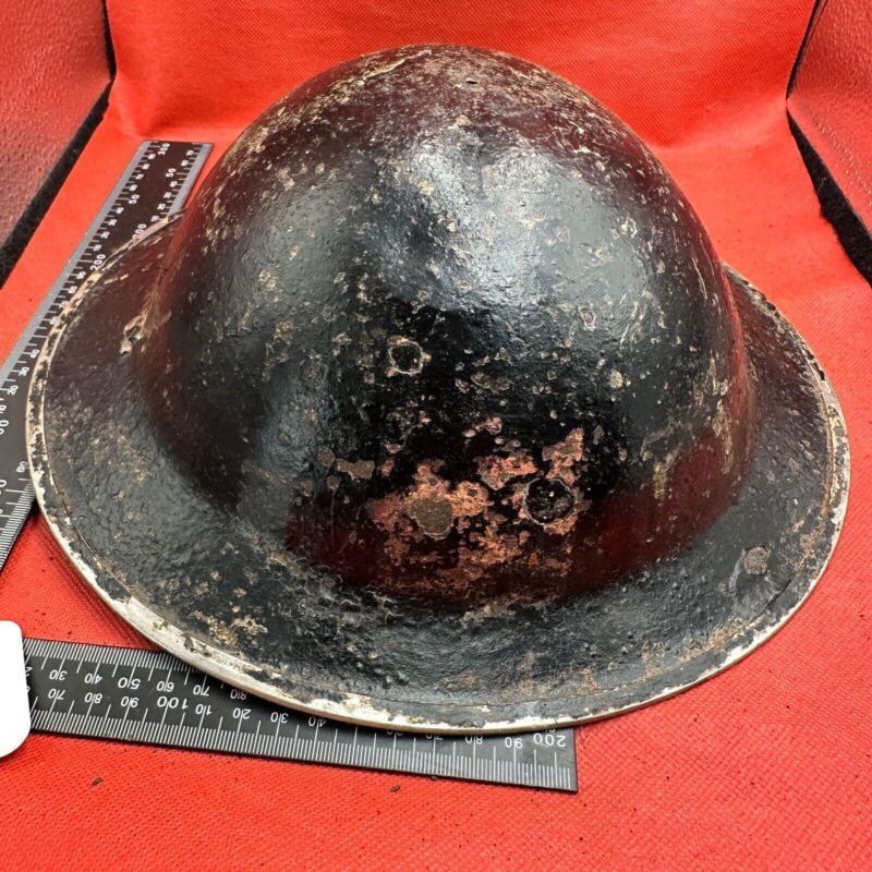 British Army Mk2 Brodie Helmet - Original WW2 - South African Manufactured - The Militaria Shop