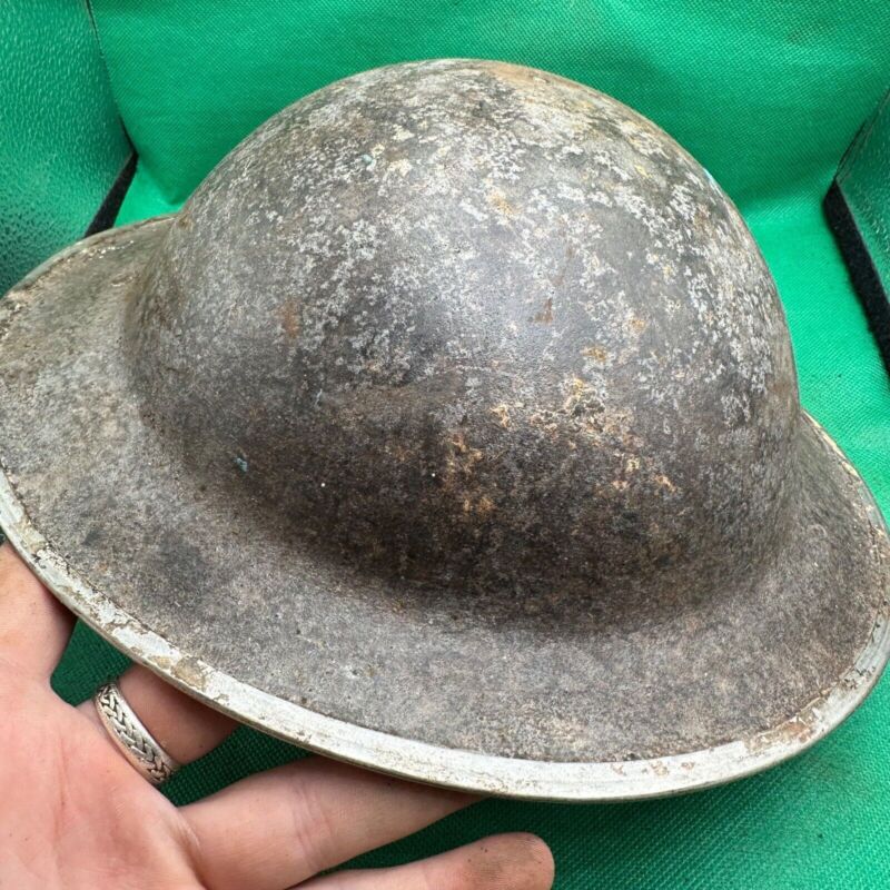 British Army Mk2 Brodie Helmet - Original WW2 - South African Manufactured - The Militaria Shop