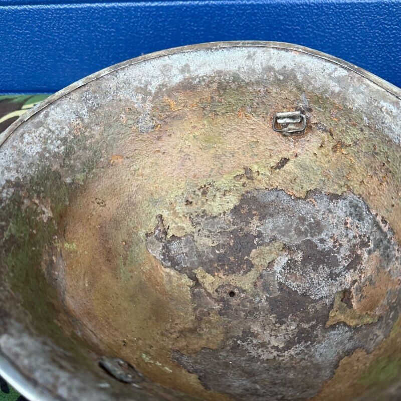 WW2 Canadian Army Mk3 Turtle Helmet - Original Helmet Shell - High Rivet - The Militaria Shop