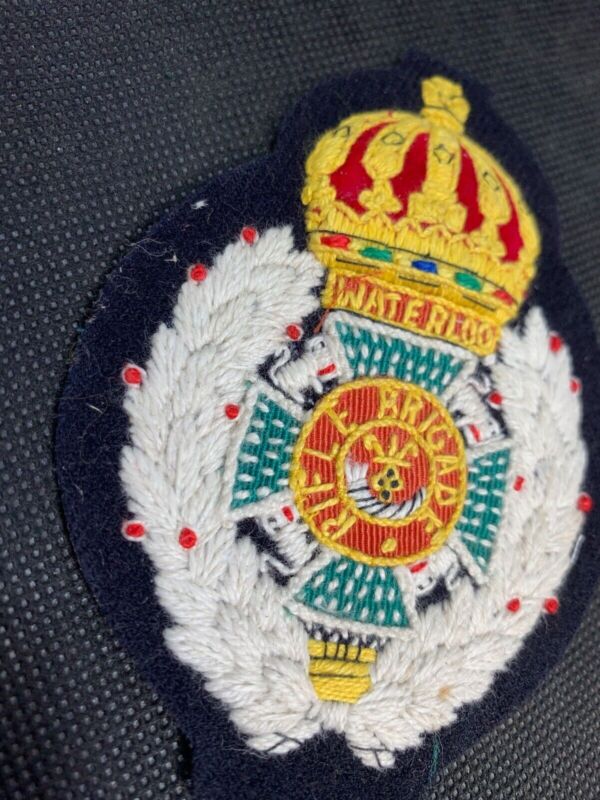 British Army Rifle Brigade Regiment Embroidered Blazer Badge - The Militaria Shop