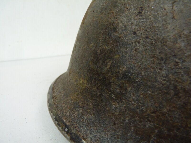 Original Mk3 Canadian / British Army WW2 Turtle Helmet High Rivet - The Militaria Shop