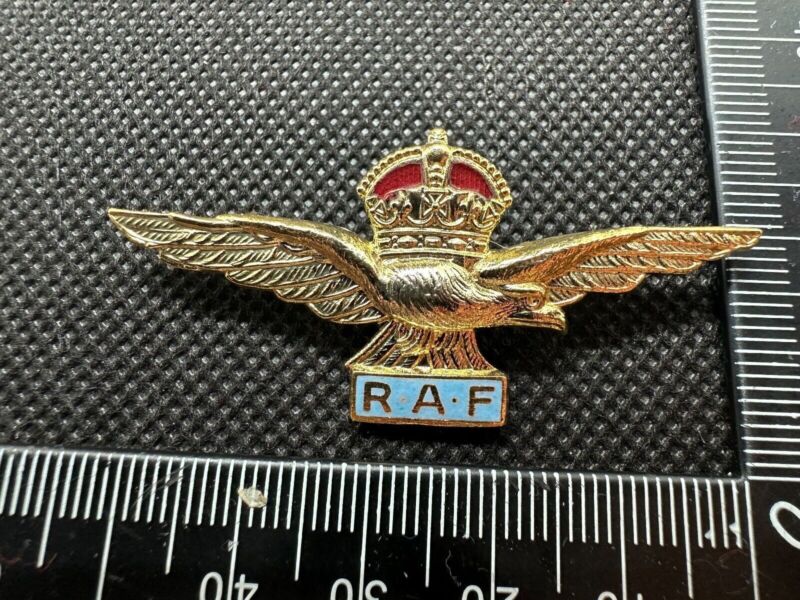 Enamel & Guilt R.A.F Sweetheart Broach / Eagle Pilot Wings - UK Made - The Militaria Shop