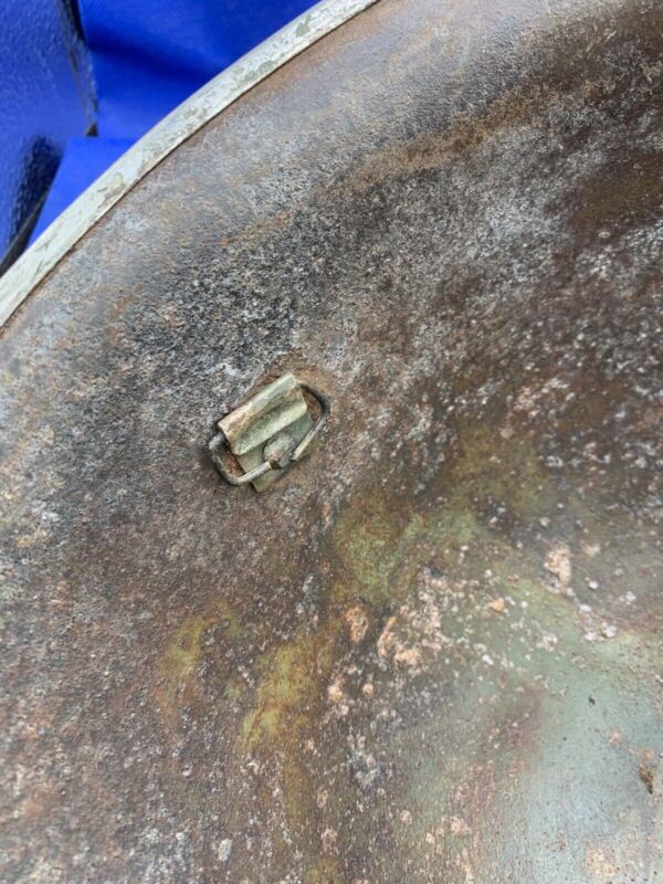 WW2 Canadian Army Mk3 Turtle Helmet - Original WW2 Helmet Shell - High Rivet - The Militaria Shop