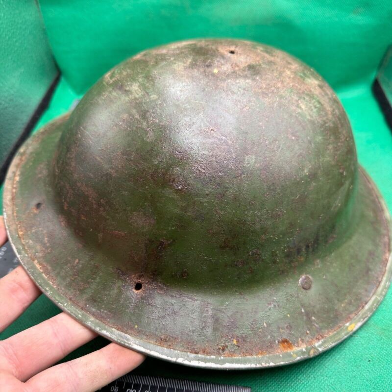 British Army Mk2 Brodie Helmet - Original WW2 - South African Manufactured - The Militaria Shop