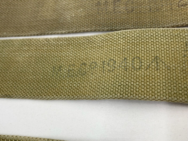 Original WW2 British Army 37 Pattern L Straps Pair - Wartime Dated - The Militaria Shop