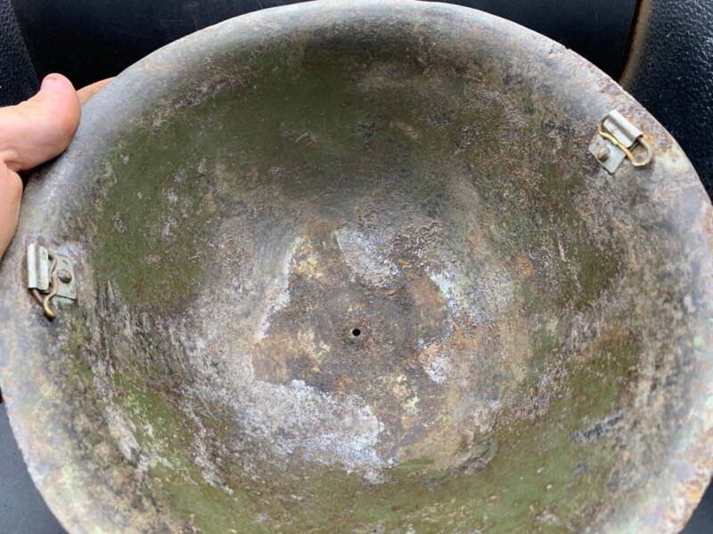 Original WW2 Onwards (1945-1952) British Army Mk4 Turtle Helmet - The Militaria Shop