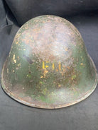 Original WW2 British Army / Canadian Army Mk3 Turtle Combat Helmet - The Militaria Shop