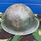 WW2 Canadian Army Mk3 Turtle Helmet - Original Helmet Shell - High Rivet - The Militaria Shop