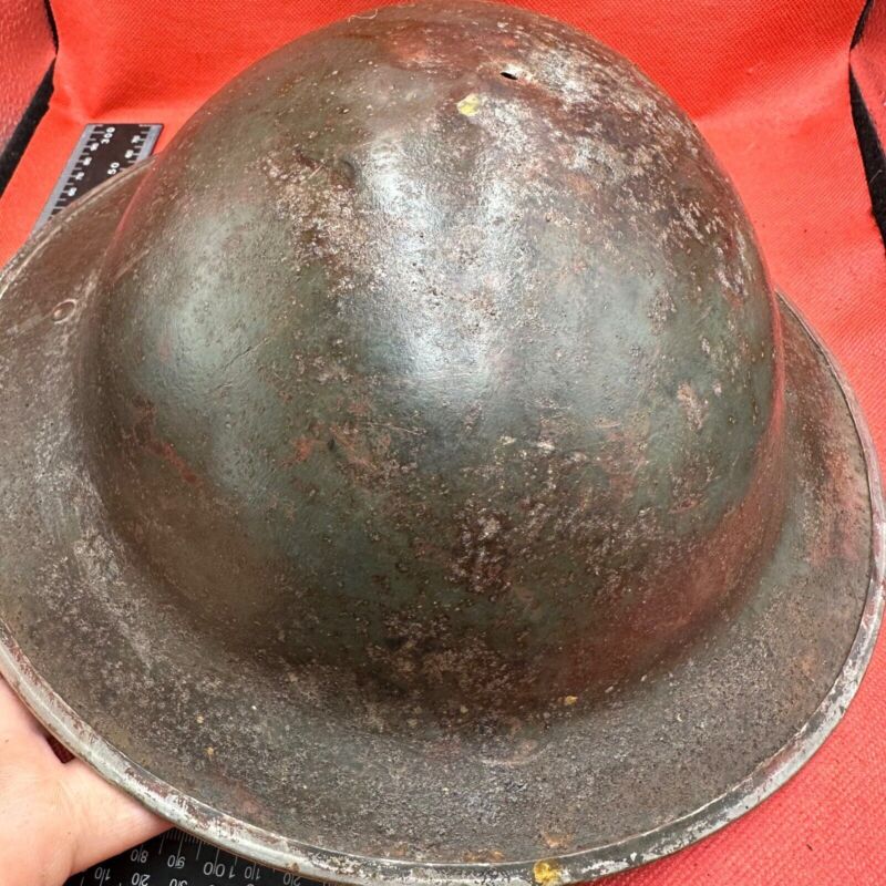 British Army Mk2 Brodie Helmet - Original WW2 - South African Manufactured - The Militaria Shop