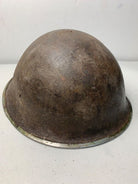 Mk3 Canadian / British Army Original WW2 Turtle Helmet High Rivet - The Militaria Shop