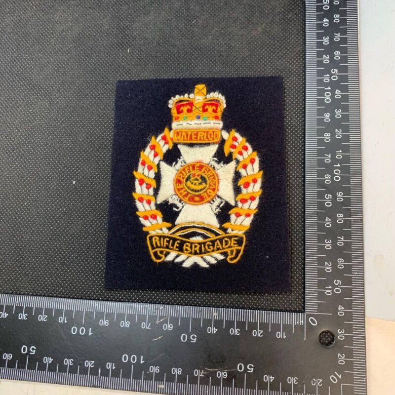 British Army The Rifle Brigade Regiment Embroidered Blazer Badge - The Militaria Shop