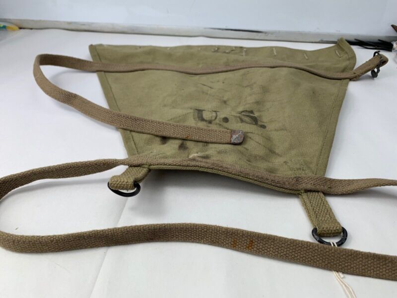 Original WW2 US Army M1928 Haversack Pack Tail - 1944 Dated - The Militaria Shop