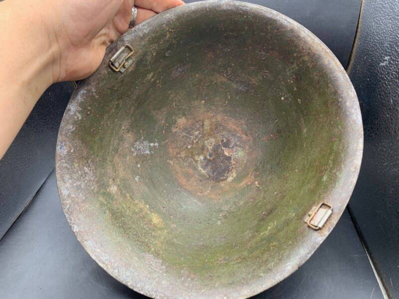 Original WW2 Onwards (1945-1952) British Army Mk4 Turtle Helmet - The Militaria Shop