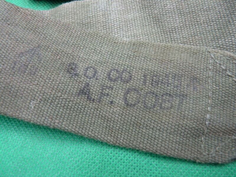 Original WW2 British Army 44 Pattern Equipment Strap - 1945 Dated - The Militaria Shop
